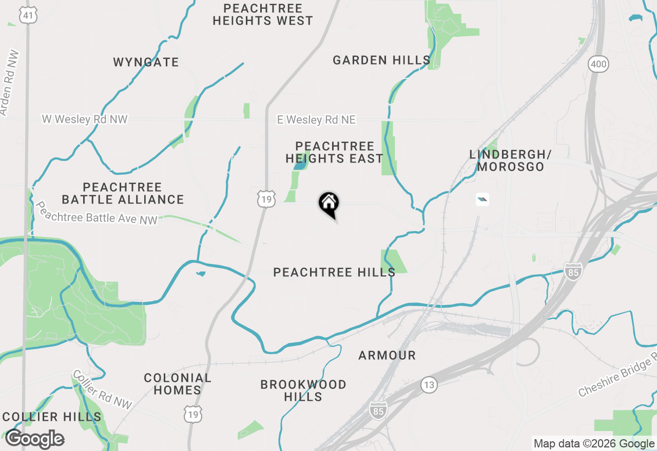 Map of 2427 Shenandoah Avenue Ne, Atlanta, GA 30305