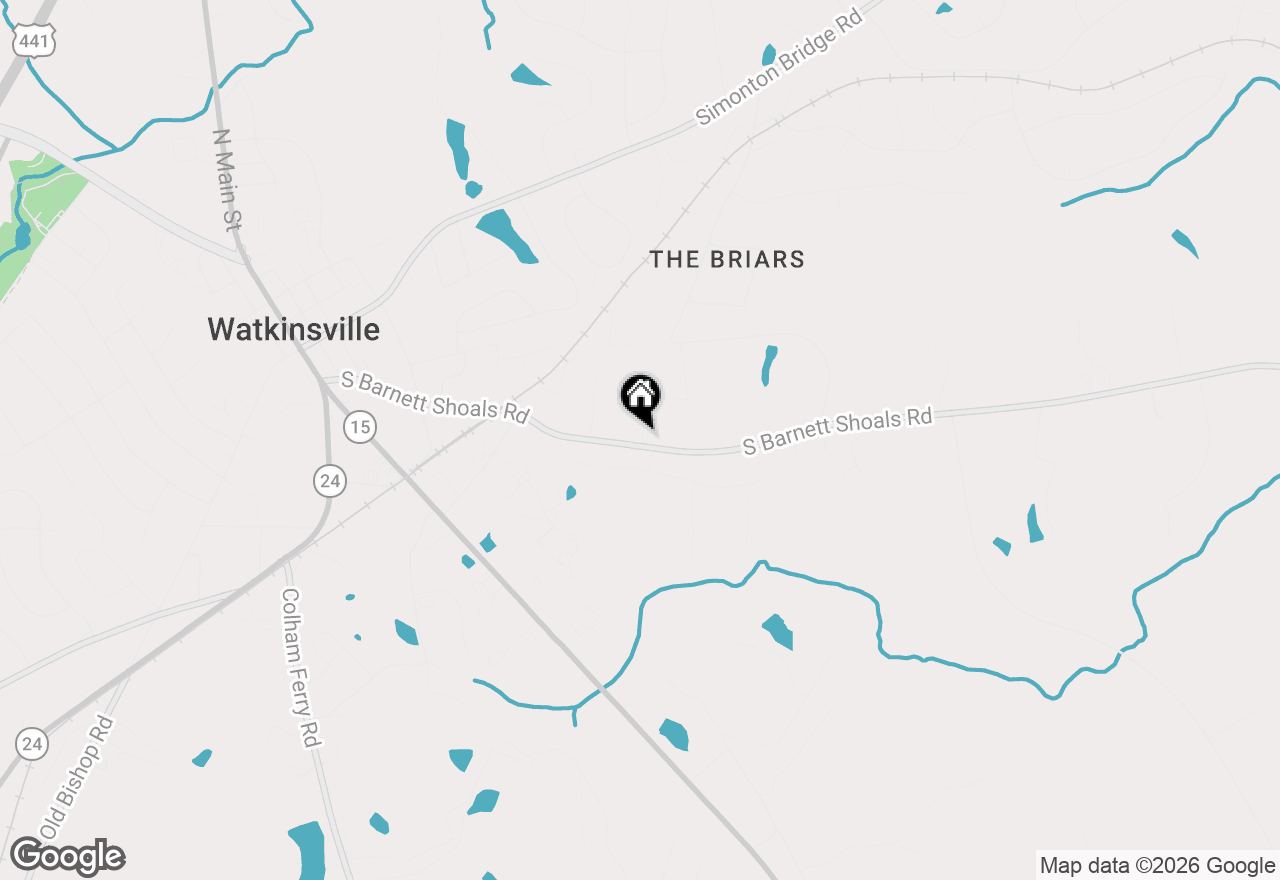 Map of 1094 Watson Lane, Watkinsville, GA 30677