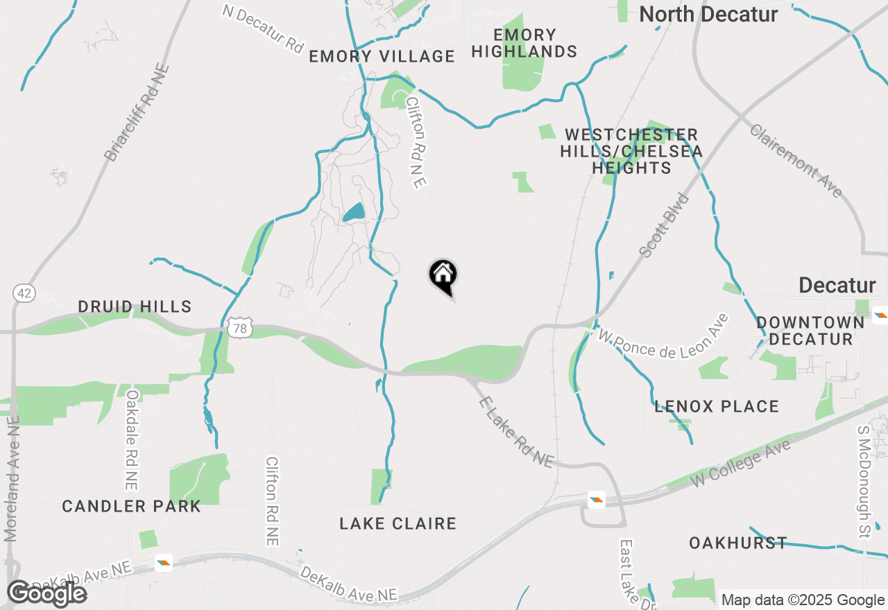 Map of 922 Barton Woods Road Ne, Atlanta, GA 30307