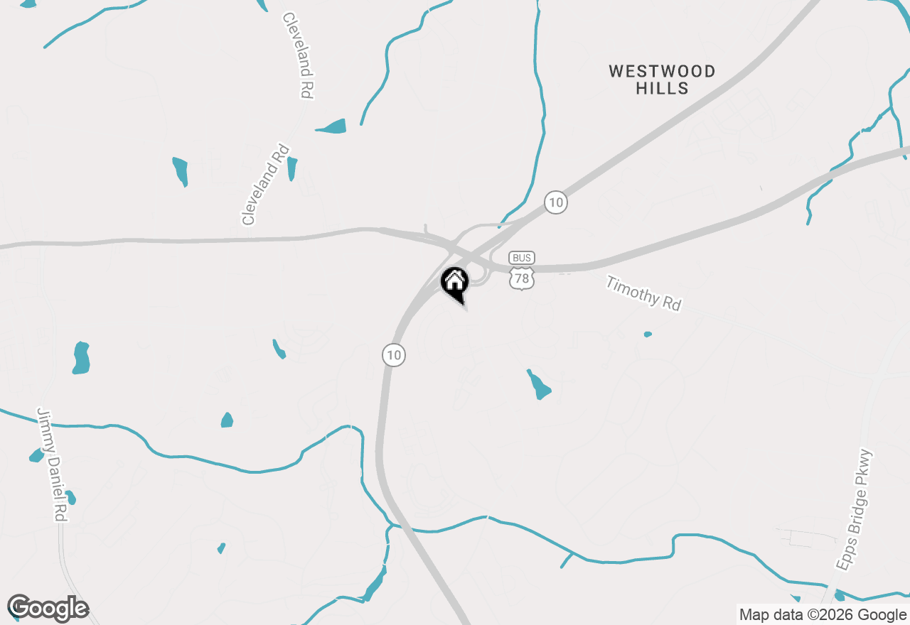 Map of 383 Summerville Lane #10C, Athens, GA 30606