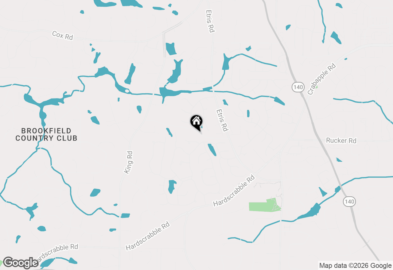 Map of 360 Kent Road, Roswell, GA 30075