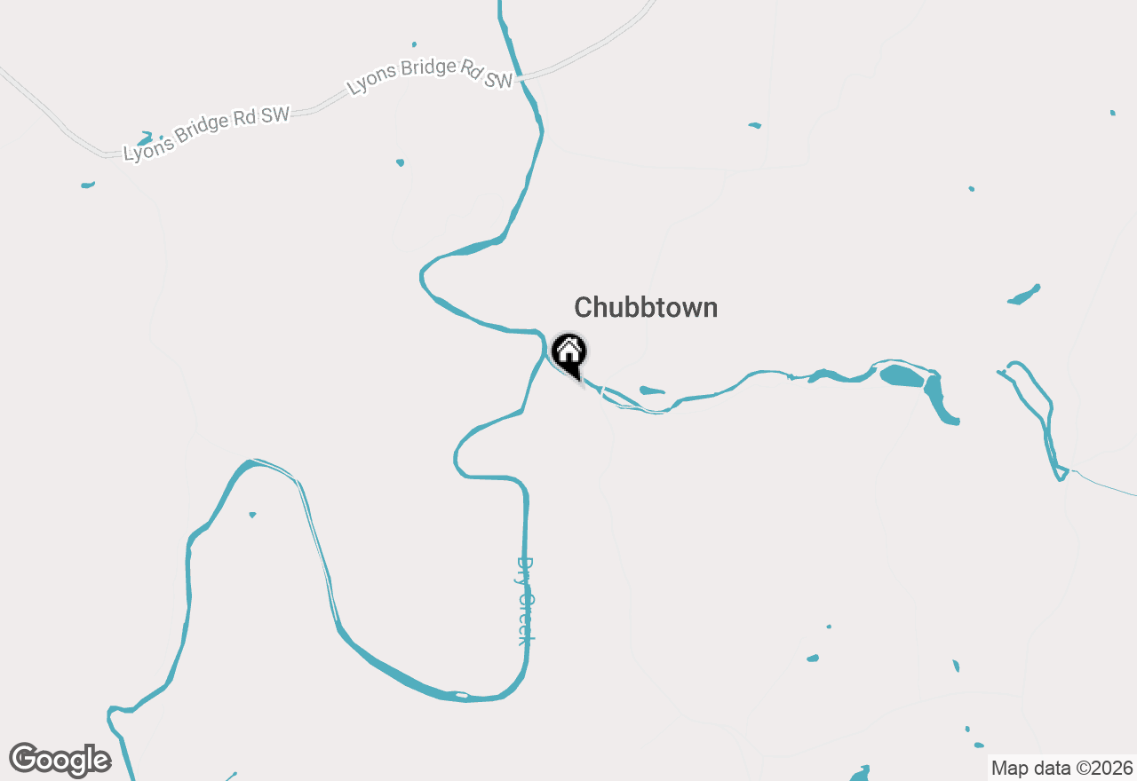 Map of 1526 Chubb Road Sw, Cave Spring, GA 30124