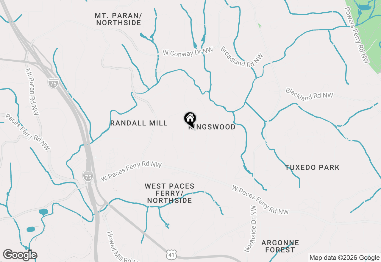 Map of 3650 Dumbarton Road Nw, Atlanta, GA 30327