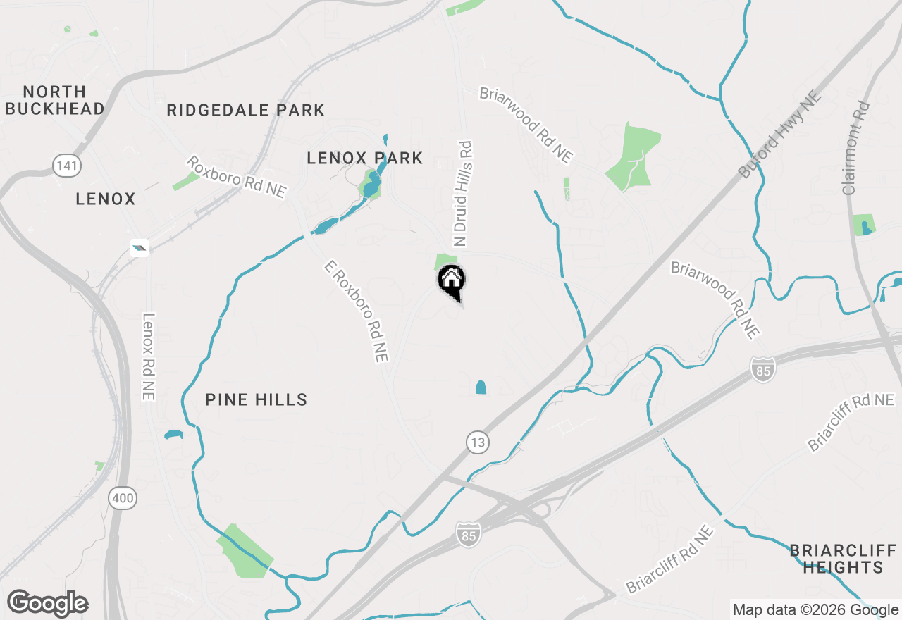 Map of 1260 Druid Knoll Drive Ne, Brookhaven, GA 30319
