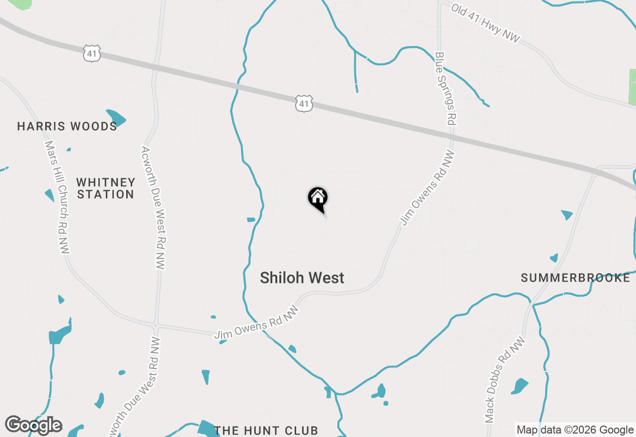 Map of 3801 Allyn Drive Nw, Kennesaw, GA 30152