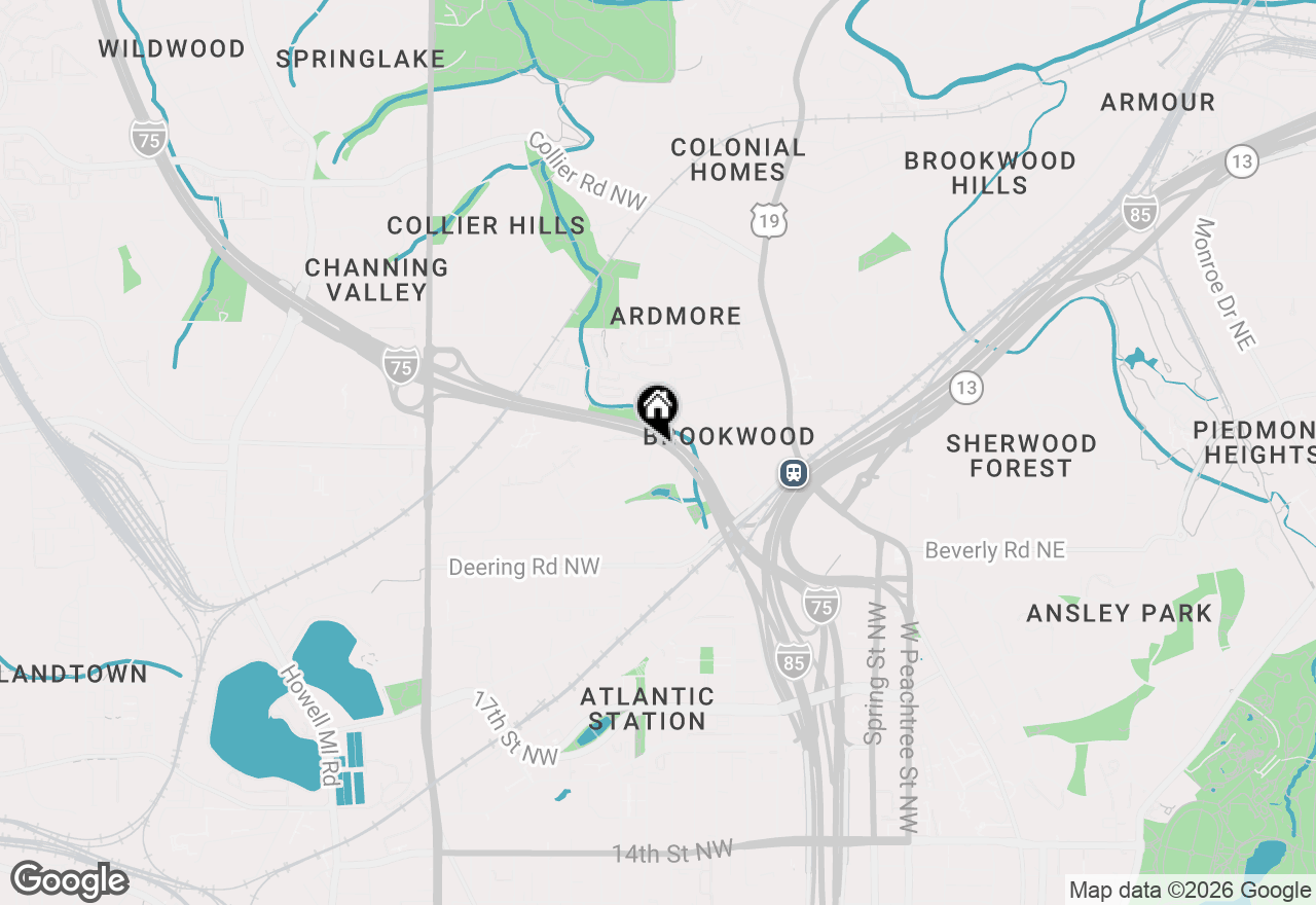 Map of 1661 Geary Drive Nw, Atlanta, GA 30309