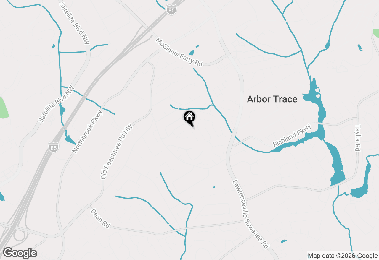 Map of 2552 Crofton Court, Suwanee, GA 30024