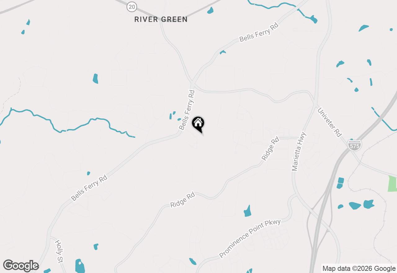 Map of 233 Villa Creek Parkway, Canton, GA 30114