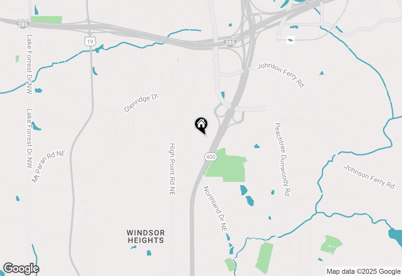 Map of 295 Bruton Way, Atlanta, GA 30342