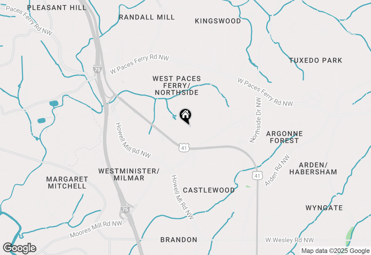 Map of 3184 Wood Valley Road Nw, Atlanta, GA 30327