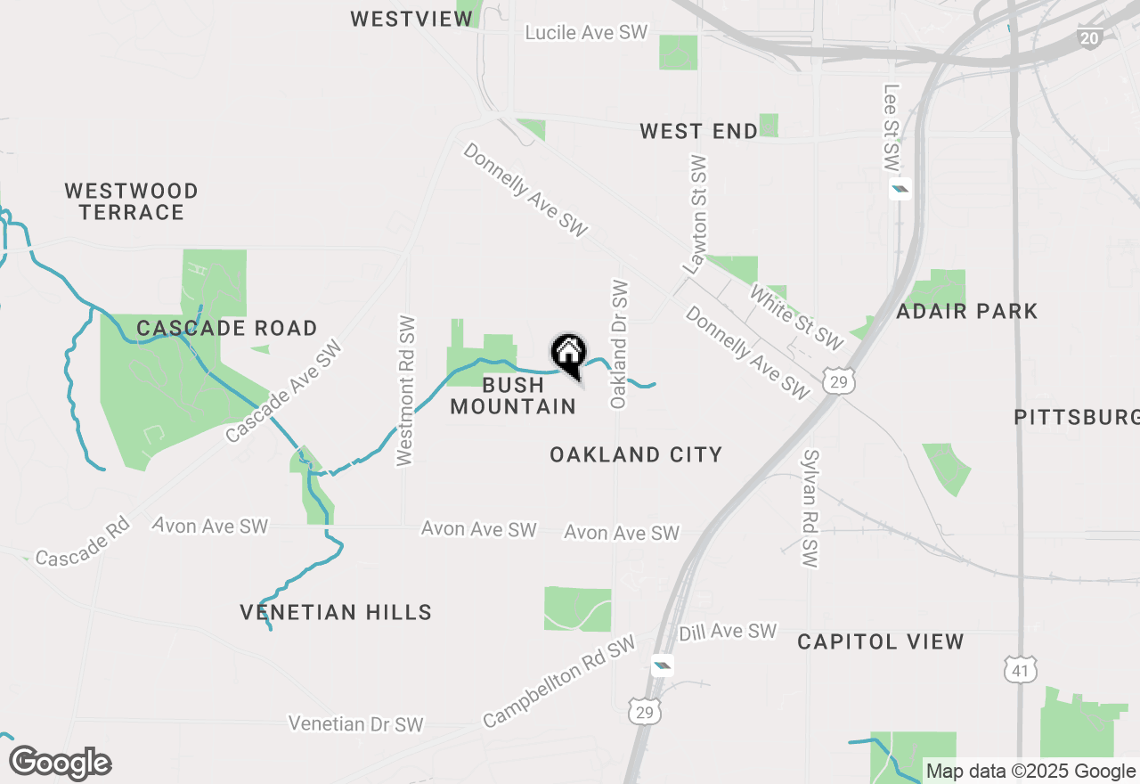 Map of 1278 Plaza Avenue Sw #A, Atlanta, GA 30310