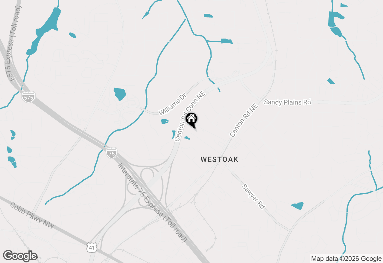 Map of 539 Oakhurst Drive, Marietta, GA 30066