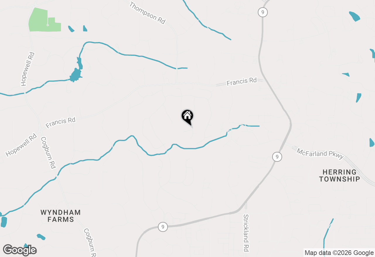 Map of 715 Crown Cove, Milton, GA 30004
