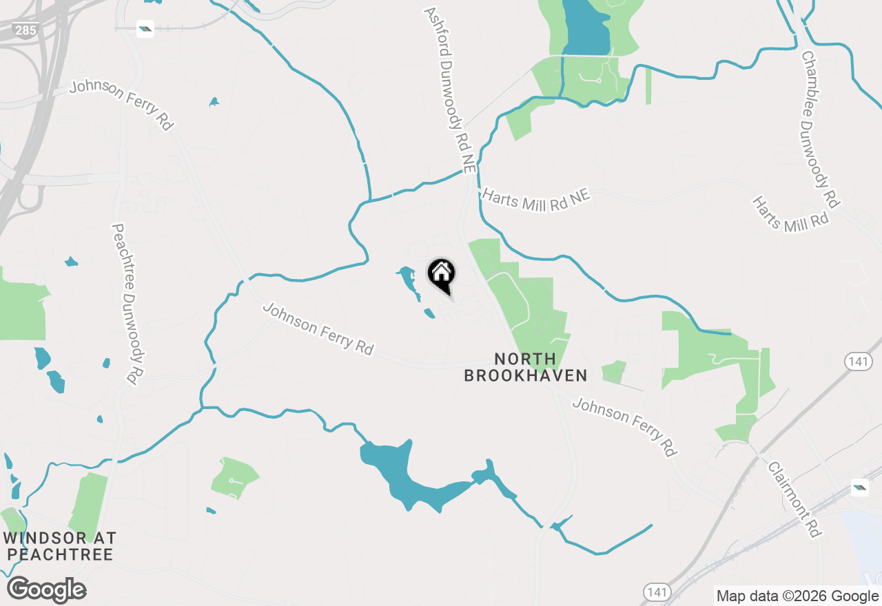 Map of 3724 Ashford Creek Lane, Brookhaven, GA 30319