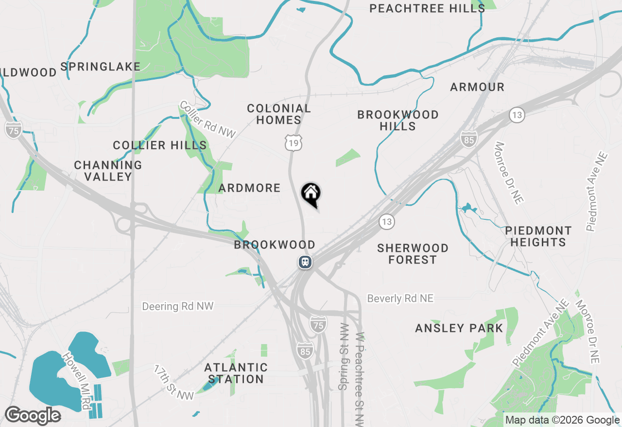 Map of 1765 Peachtree Street Ne, Atlanta, GA 30309