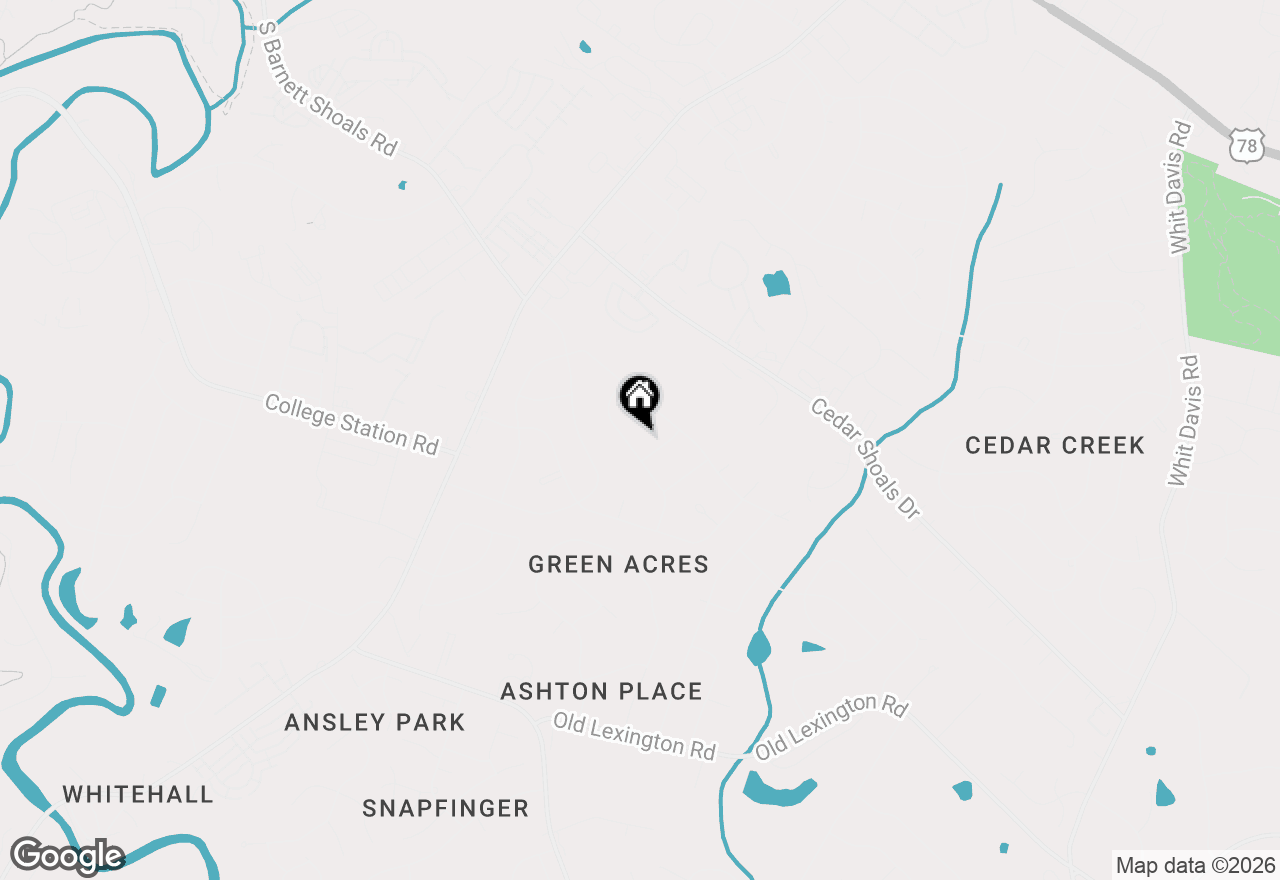 Map of 161 Clyde Road, Athens, GA 30605