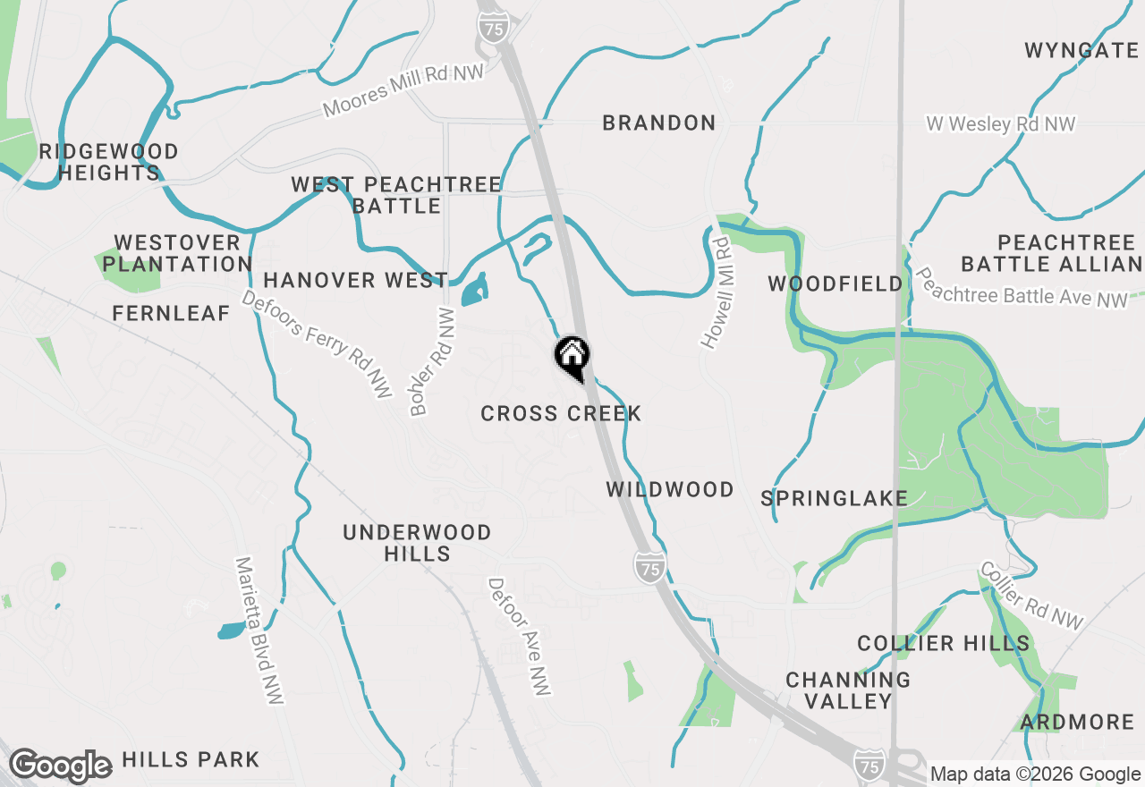 Map of 176 Barone Place Nw, Atlanta, GA 30327