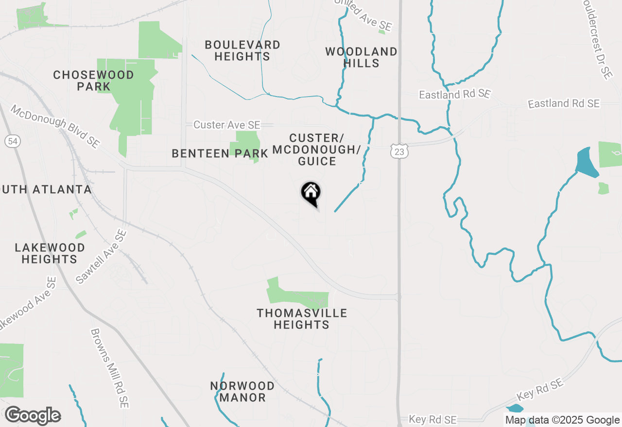 Map of 1615 Pontiac Place Se, Atlanta, GA 30315