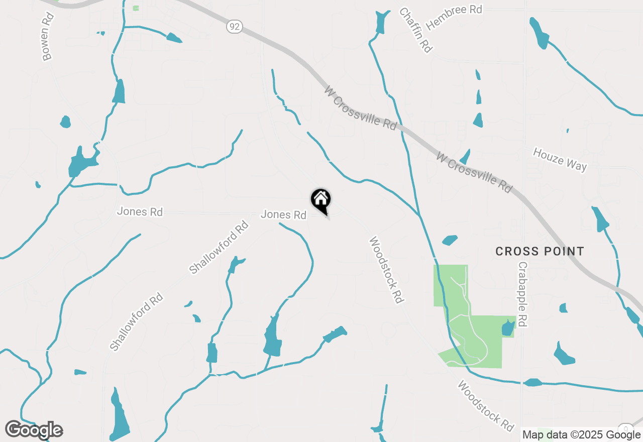 Map of 590 Jones Road, Roswell, GA 30075
