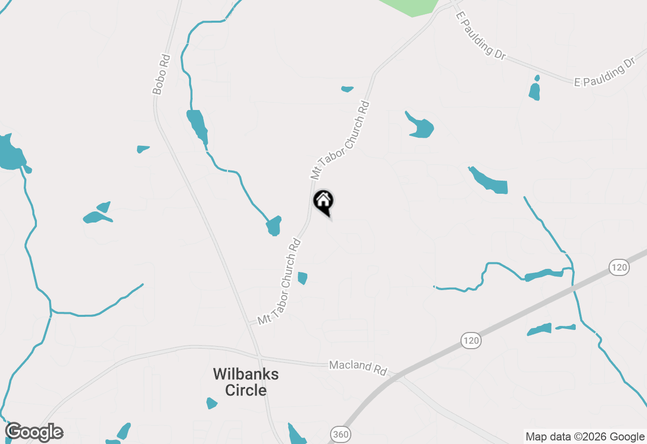 Map of 38 Cantrell Drive, Dallas, GA 30157