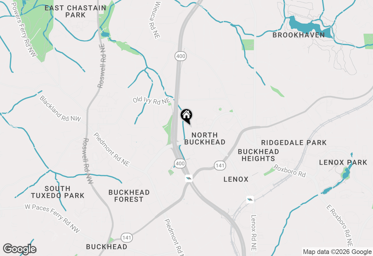 Map of 3626 N Stratford Road, Atlanta, GA 30342