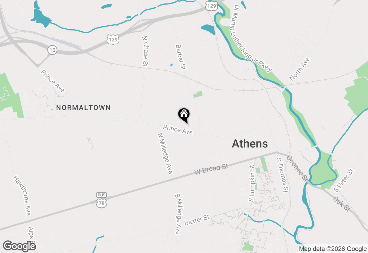 Map of 570 Prince Avenue, Athens, GA 30601