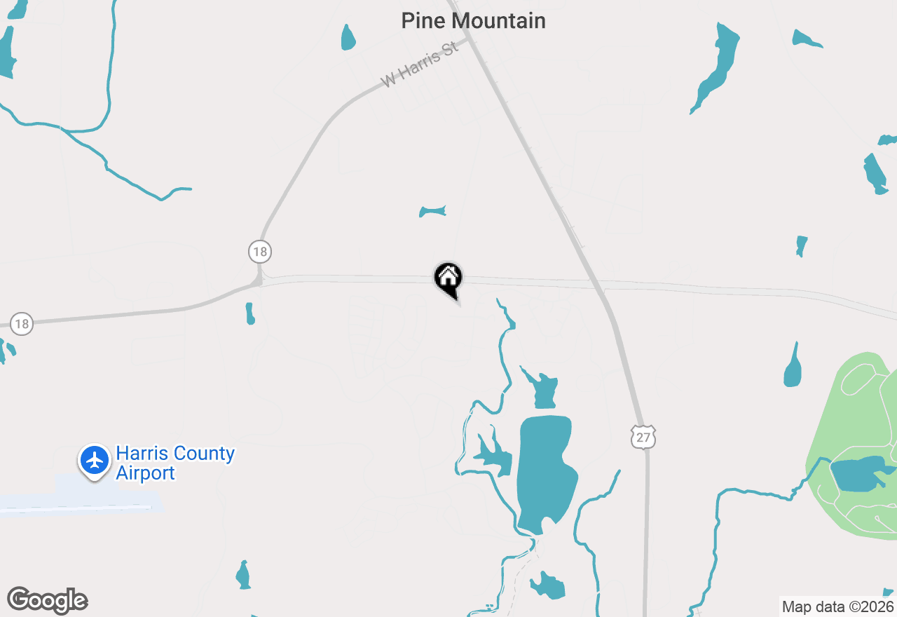 Map of 2303 W Sparkleberry Lane, Pine Mountain, GA 31822