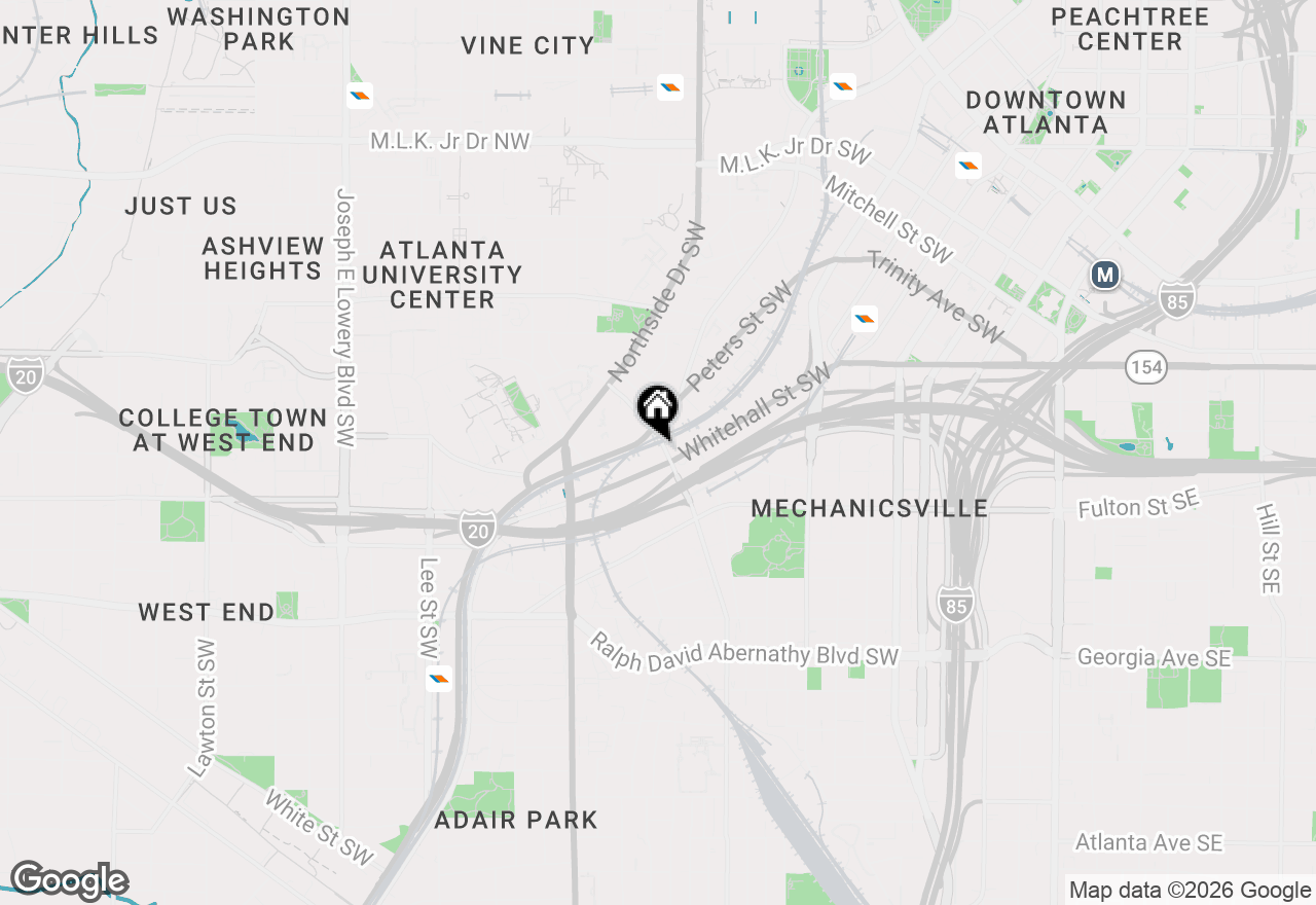 Map of 505 Whitehall Street Sw #401, Atlanta, GA 30303