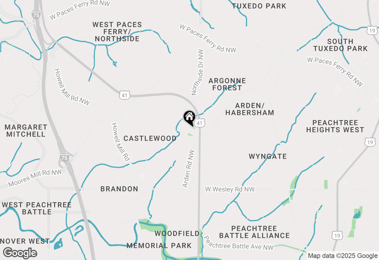 Map of 649 Edinboro Road Nw, Atlanta, GA 30327