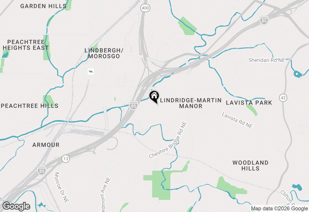 Map of 2304 Strathmore Drive Ne, Atlanta, GA 30324