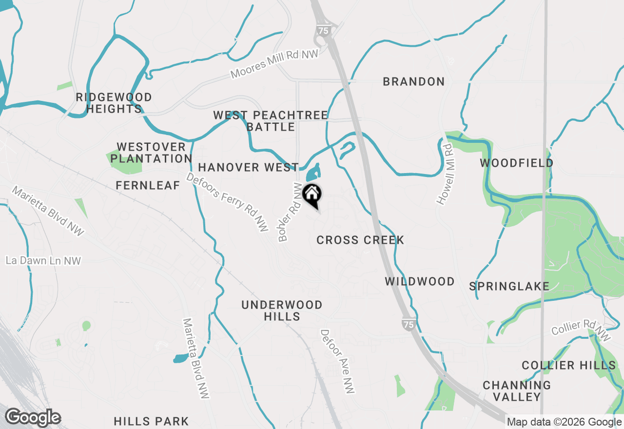 Map of 116 Rosaire Place Nw, Atlanta, GA 30327