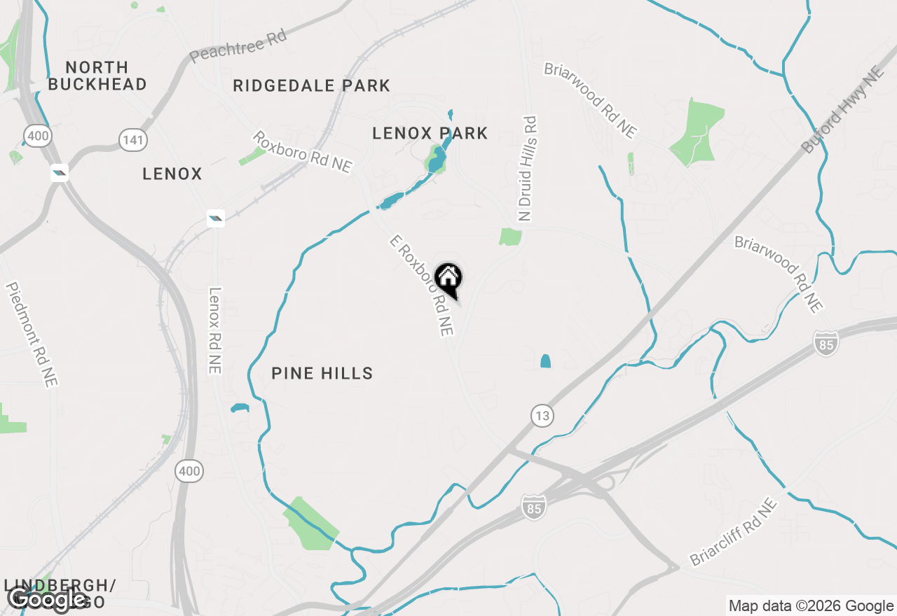 Map of 1940 Park Chase Lane Ne, Atlanta, GA 30324