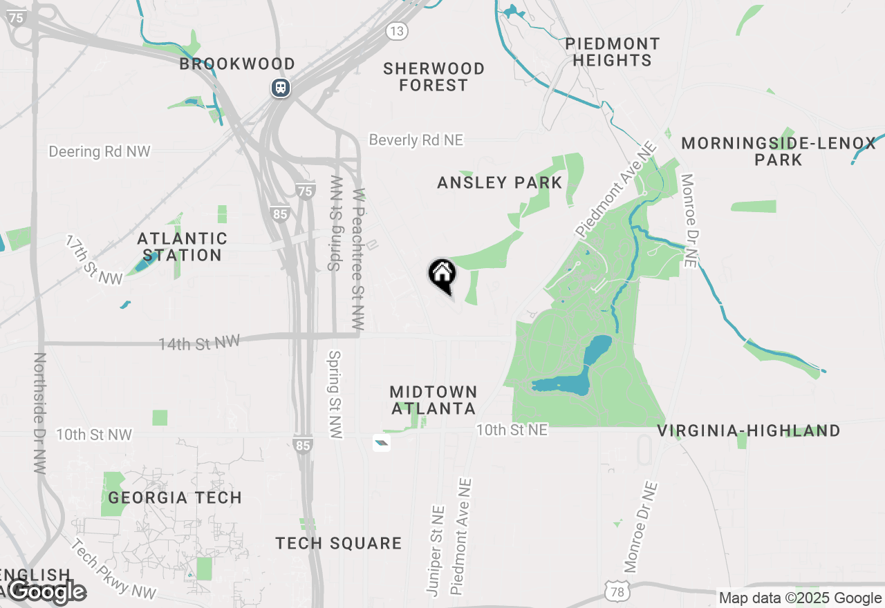 Map of 145 15th Street Ne #1209, Atlanta, GA 30309