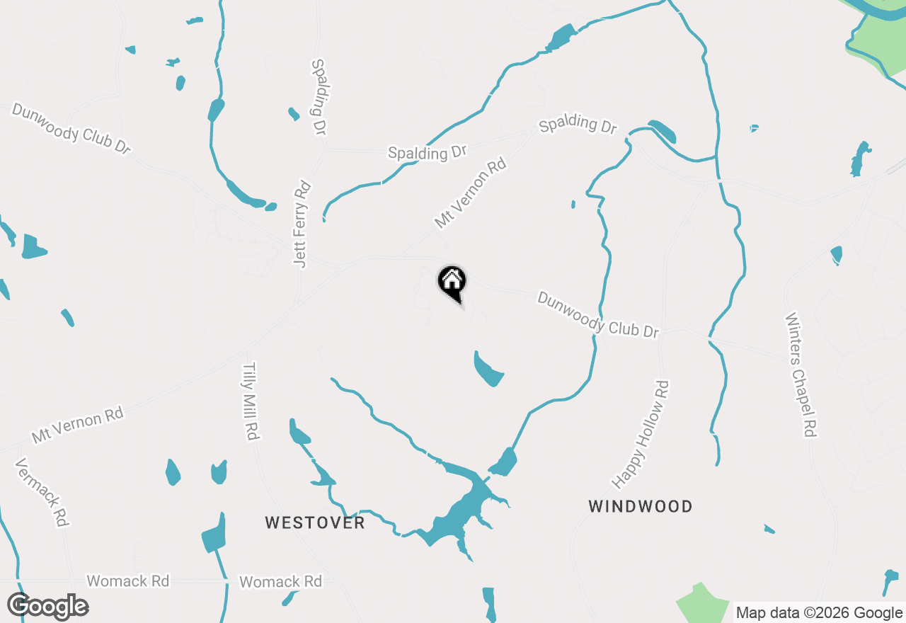 Map of 5264 Brooke Ridge Drive, Dunwoody, GA 30338