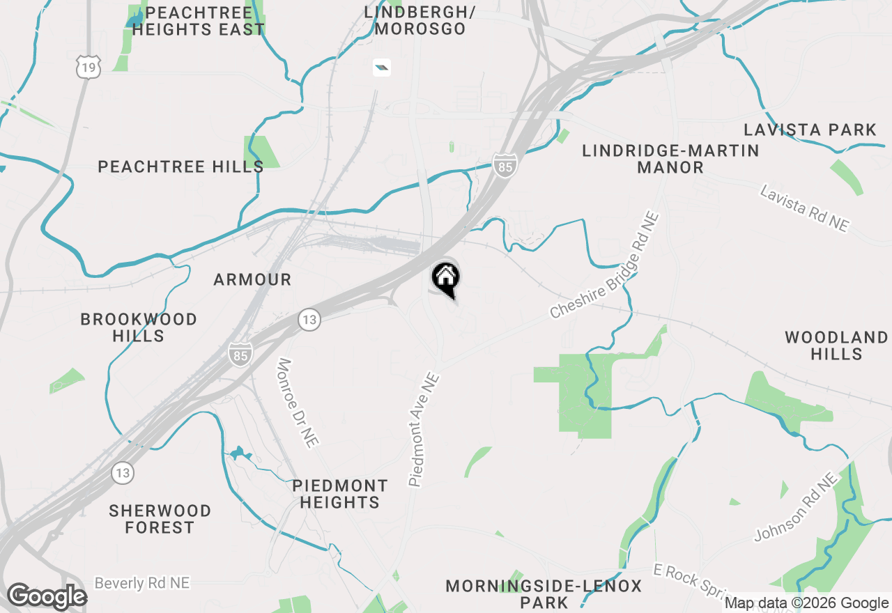 Map of 528 Bismark Road Ne, Atlanta, GA 30324