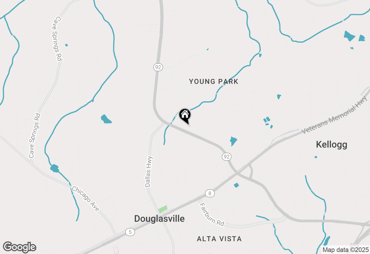 Map of 6521 Brown Street, Douglasville, GA 30134