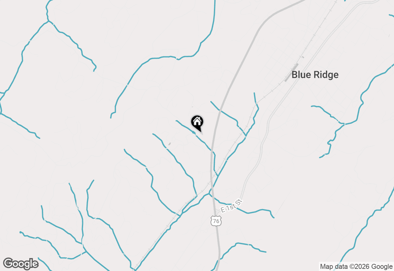 Map of 5.97 AC Bullen Gap Road, Blue Ridge, GA 30513