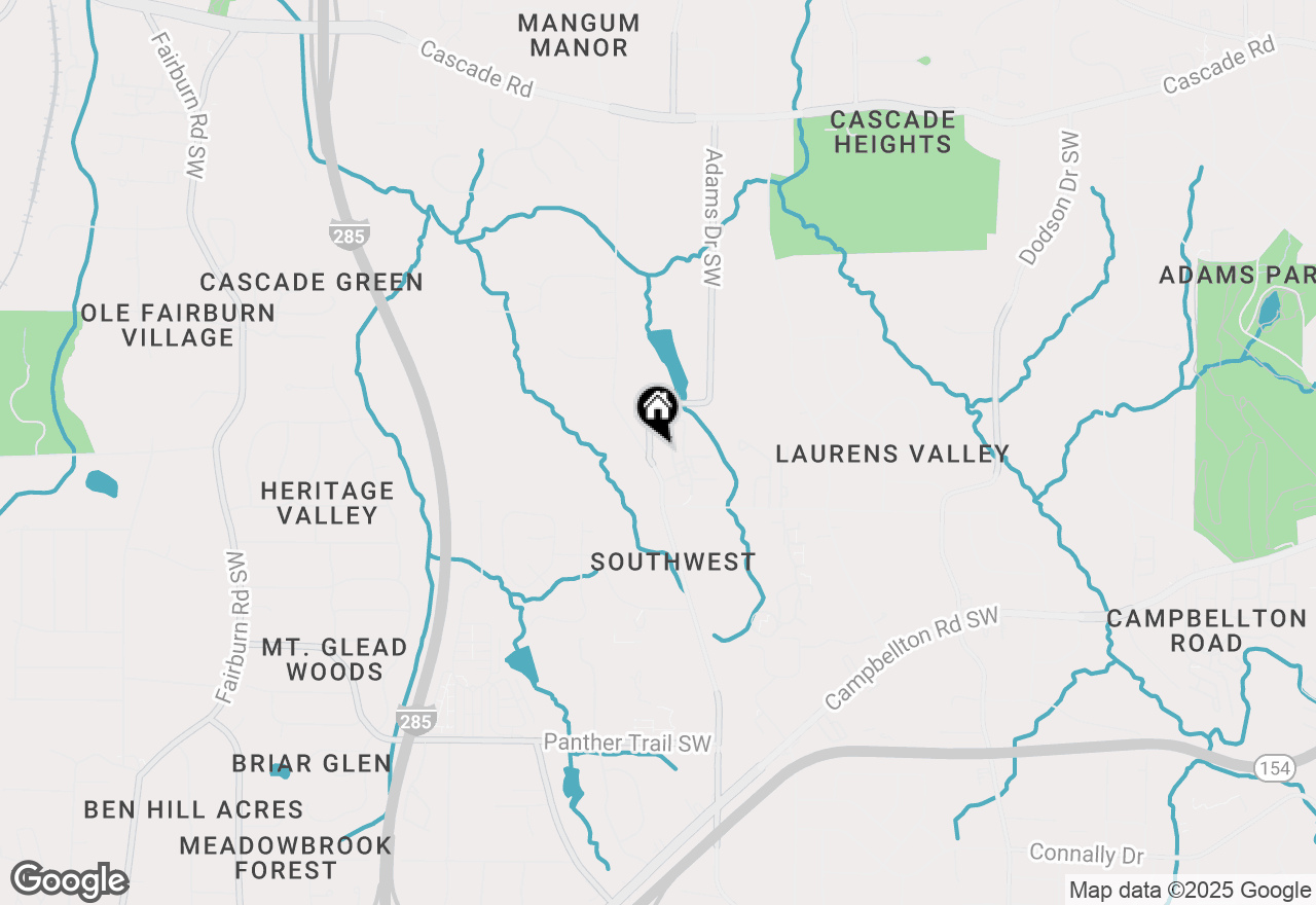 Map of 1710 Adams Drive Sw, Atlanta, GA 30311