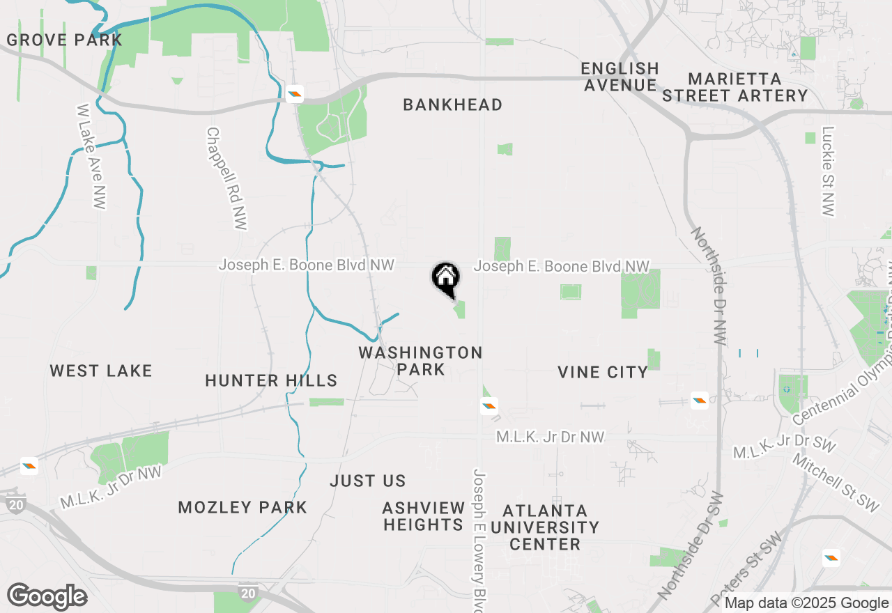 Map of 1019 Mayson Turner Road Nw, Atlanta, GA 30314