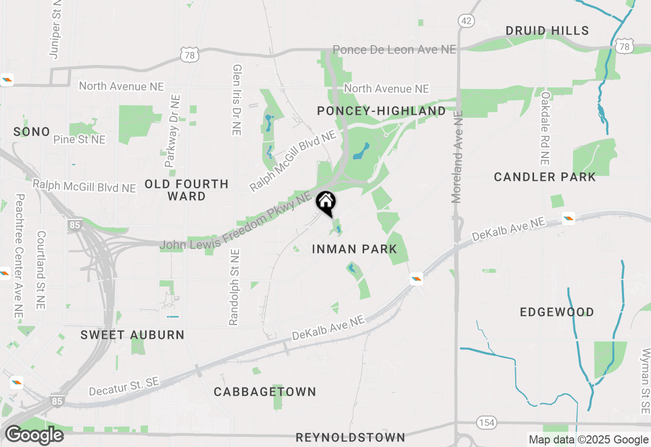 Map of 870 Inman Village Parkway Ne #333, Atlanta, GA 30307