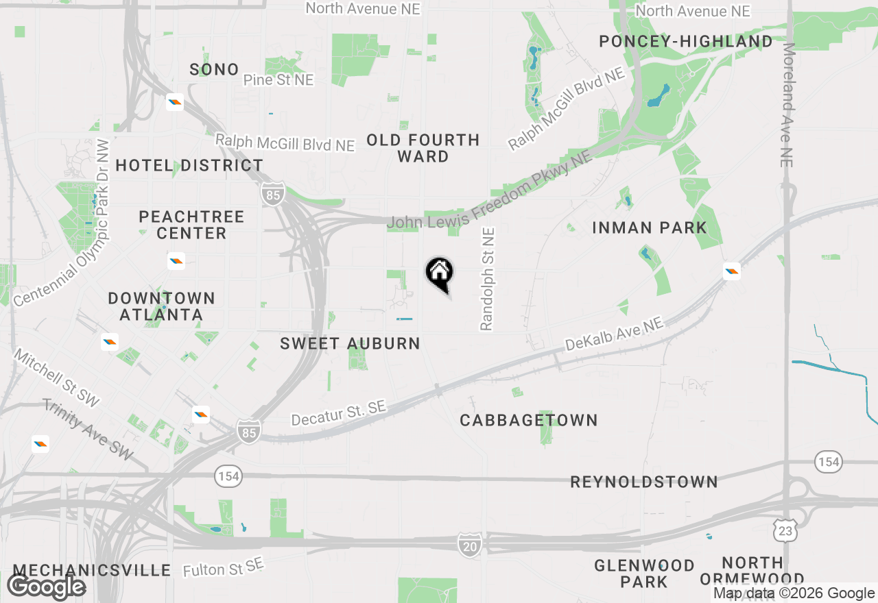 Map of 506 Old Wheat Street Ne, Atlanta, GA 30312