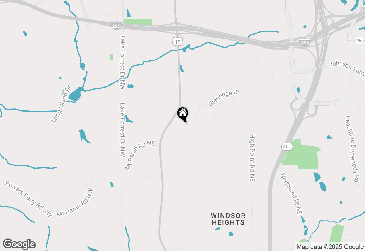 Map of 281 Green Hill Road, Atlanta, GA 30342