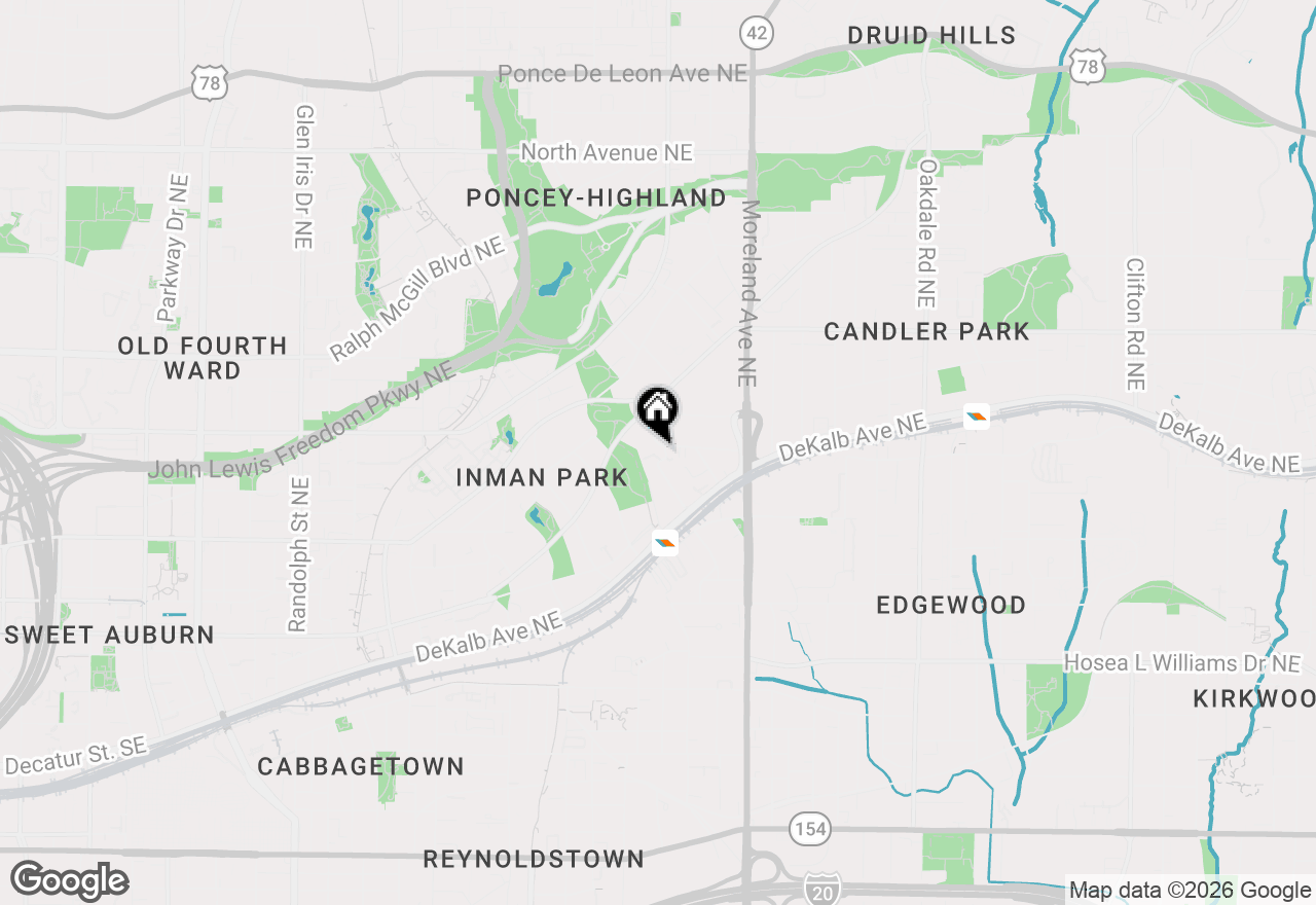 Map of 1067 Alta Avenue Ne #20, Atlanta, GA 30307