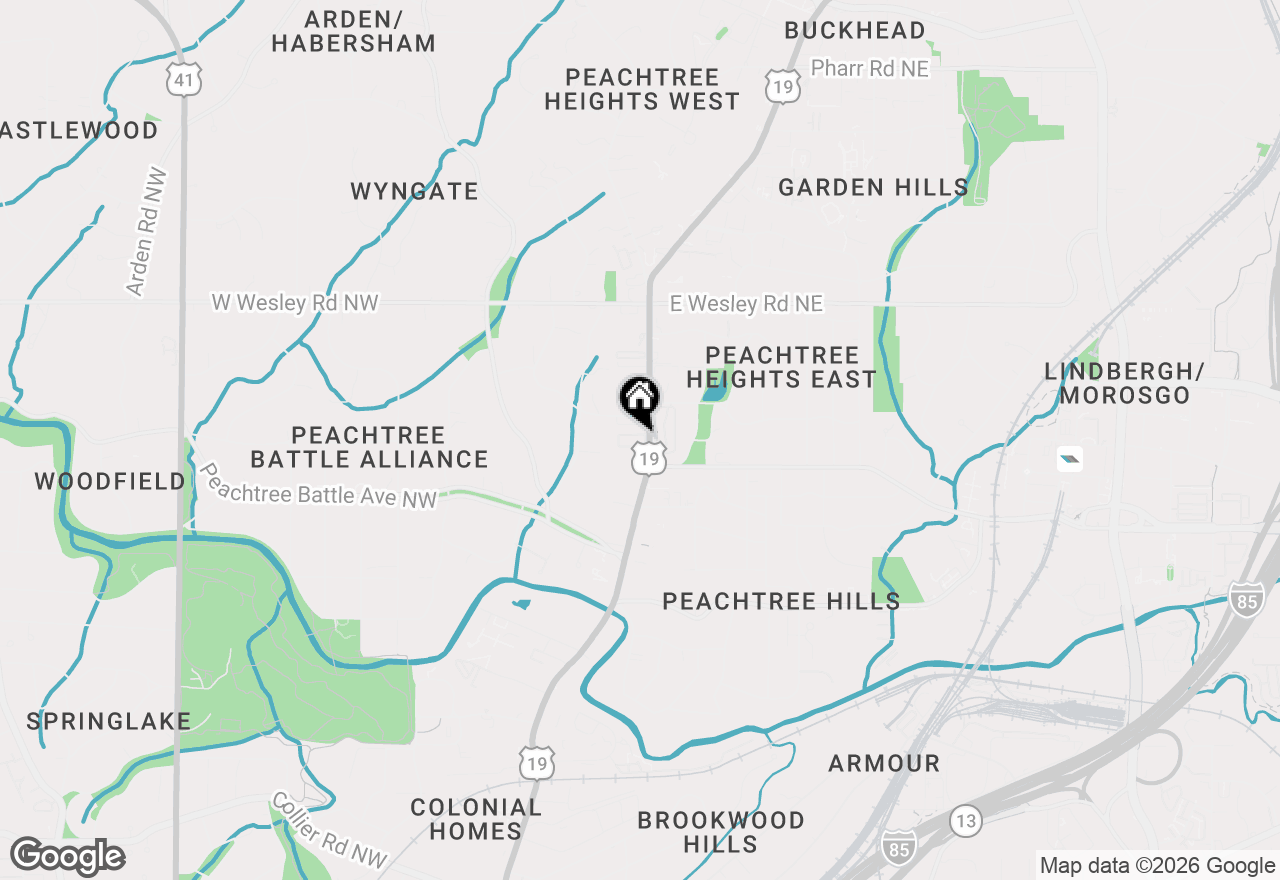 Map of 2520 Peachtree Road Nw #2202, Atlanta, GA 30305