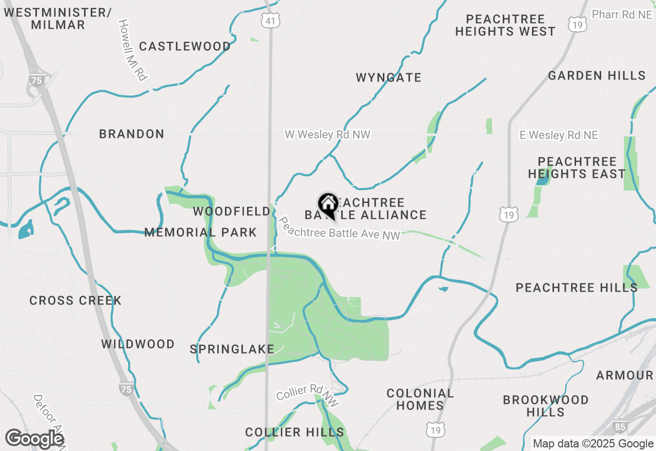 Map of 455 Peachtree Battle Avenue Nw, Atlanta, GA 30305