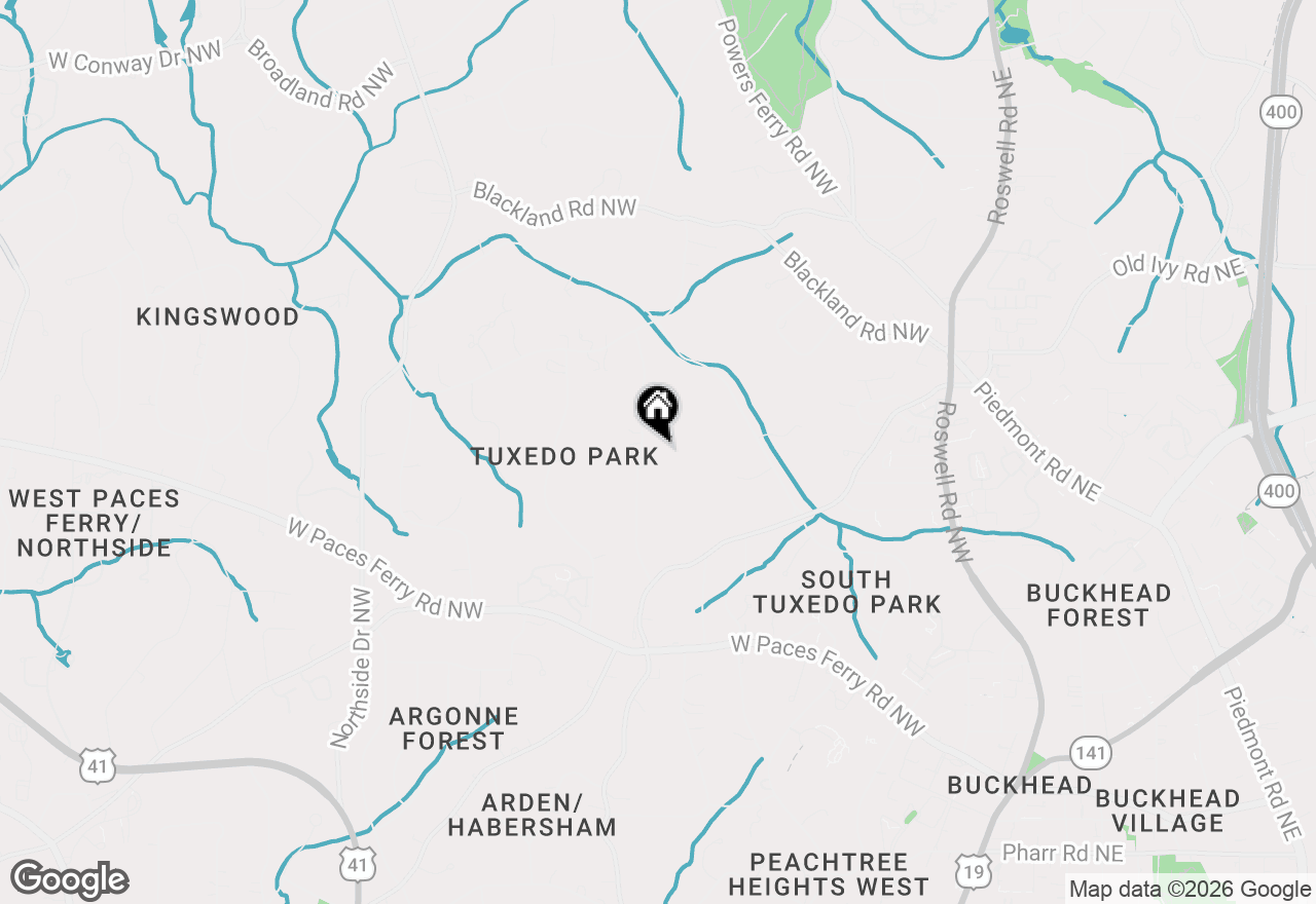Map of 3517 Knollwood Drive Nw, Atlanta, GA 30305