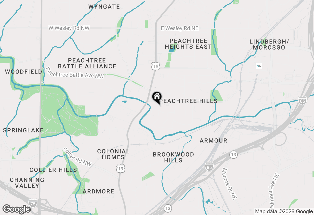 Map of 66 Mobile Avenue Ne, Atlanta, GA 30305