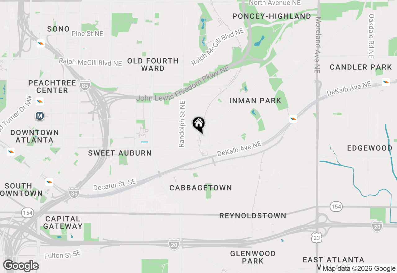 Map of 661 Auburn Avenue Ne #16, Atlanta, GA 30312