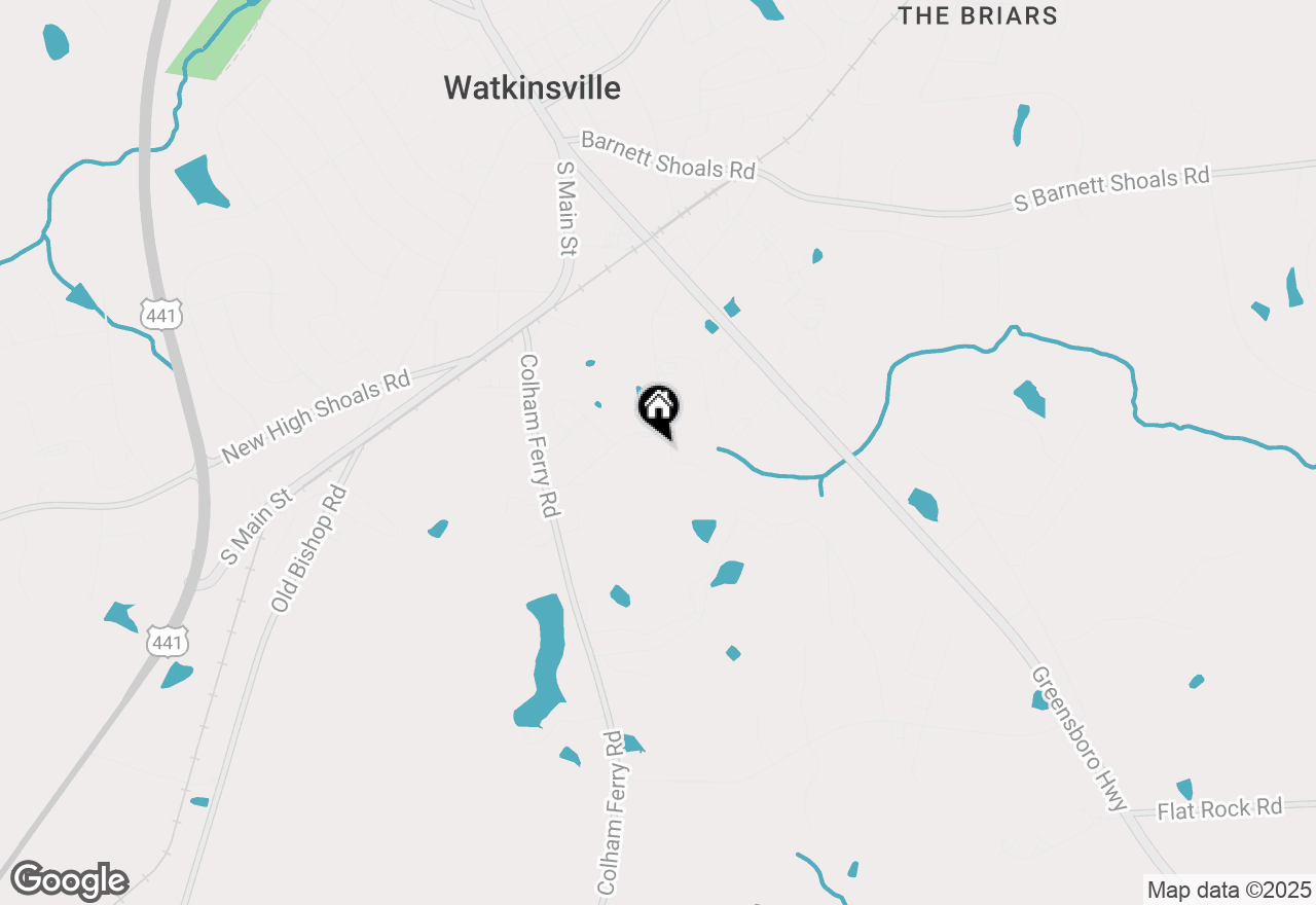 Map of 71 Morrison Street, Watkinsville, GA 30677