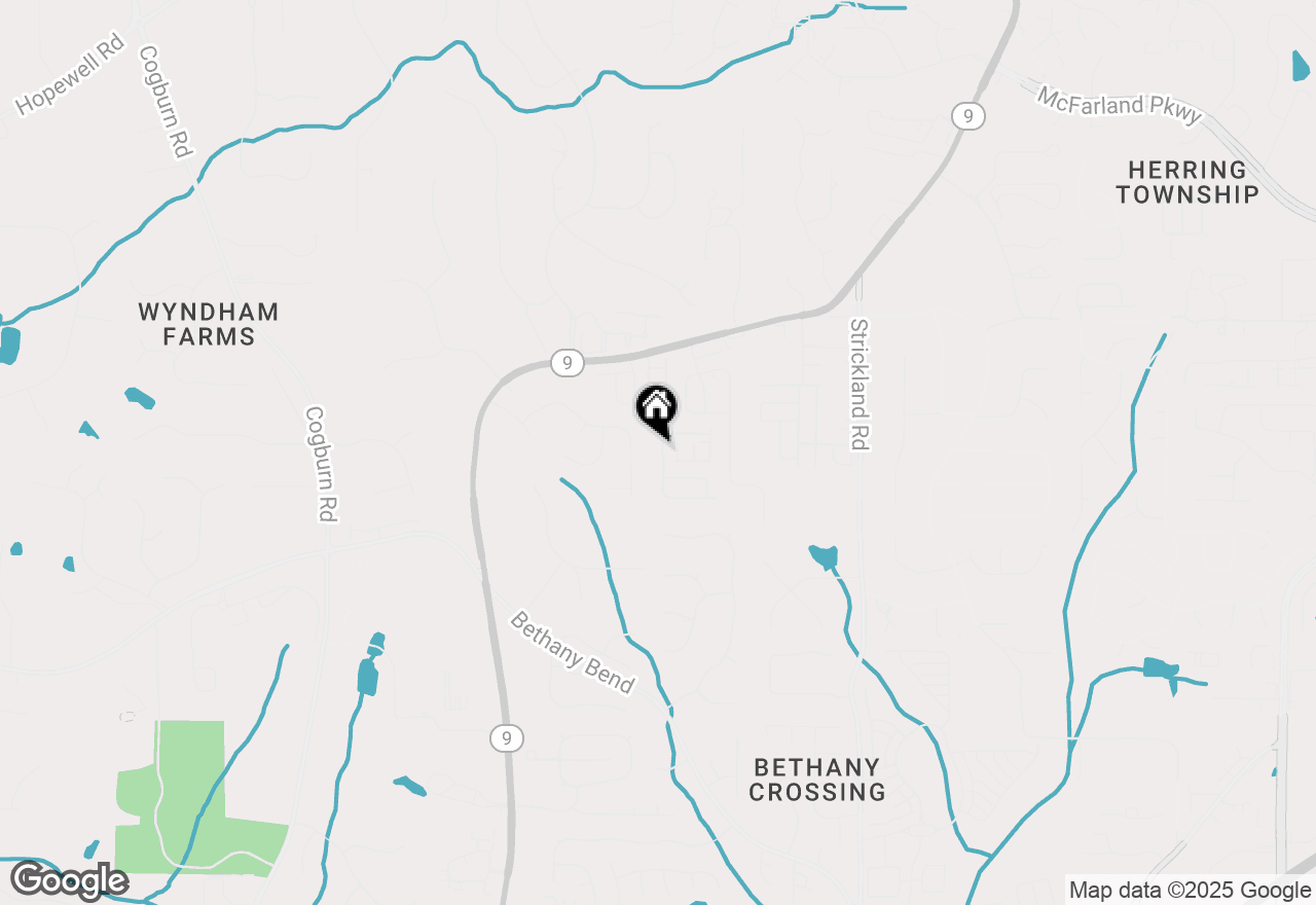 Map of 13974 Sunfish Bend, Alpharetta, GA 30004